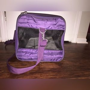 SHERPA pet travel bag large plum color